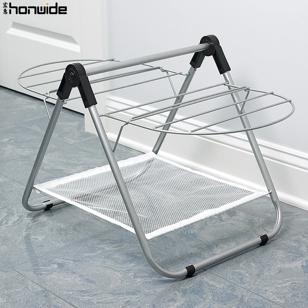 宏惠小型飘窗晾衣架折叠收纳婴儿