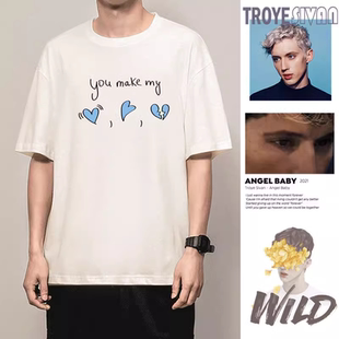 戳爷T恤特洛耶希文短袖TroyeSivan周边Troye Sivan同款衣服