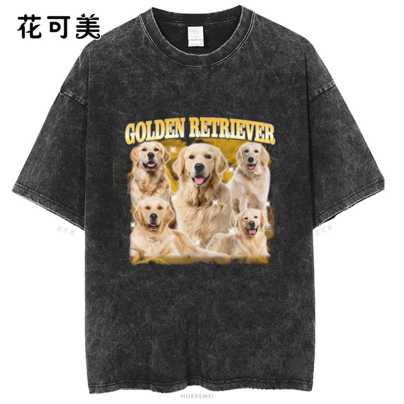 2025新款美式街头复古T恤