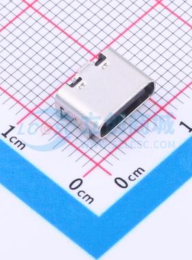 USB连接器 TYPEC-309-ACP16L65 SMD 16Pin 贴板6.5长Type-c母座 3
