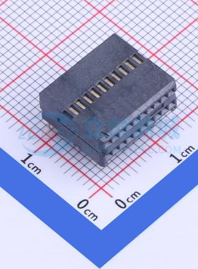 排母 5-103911-2 弯插,P=1.27mm 2x10P 方孔 原装 电子元器件配单