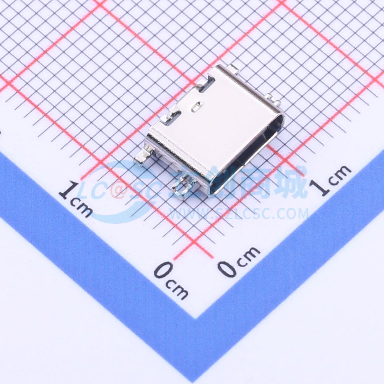 USB连接器 YTC-TC6-33 SMD P沉板0.8 TPS Type-C 沉板 6P 原装