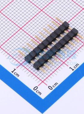 排针 X4612WV-10I-C40D28-E60 插件,P=2mm 1x10P 方针 电子元器件