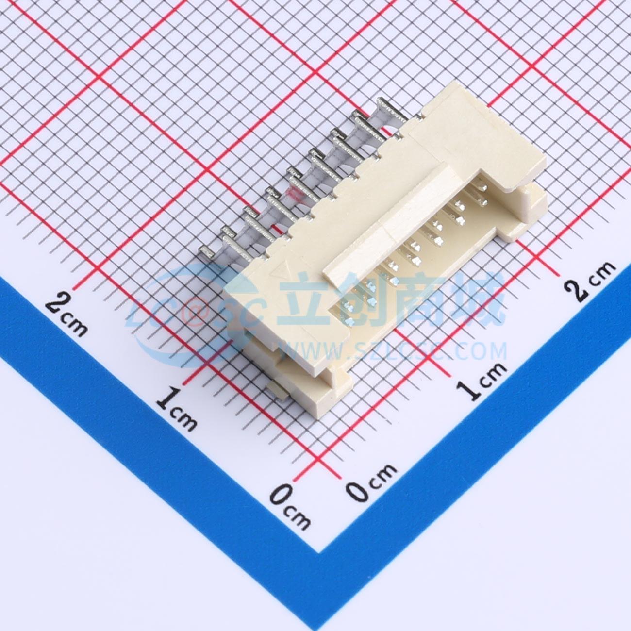 线对板针座 M2026RS-2X08P SMD,P=2mm 原装正品 电子元器件配单