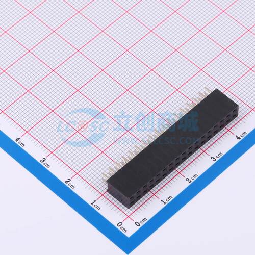 排母 ZX-PM2.54-2-17PY 插件,P=2.54mm 2x17P 方孔 电子元器件