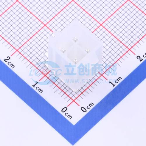 线对板针座 X9357WR-2x02S-N2SN 弯插,P=4.2mm 2x2P 弯插 原装