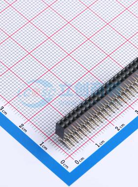 排母 XDM200-2-20-W-6.35-G0 弯插,P=2mm 2x20P 方孔 电子元器件