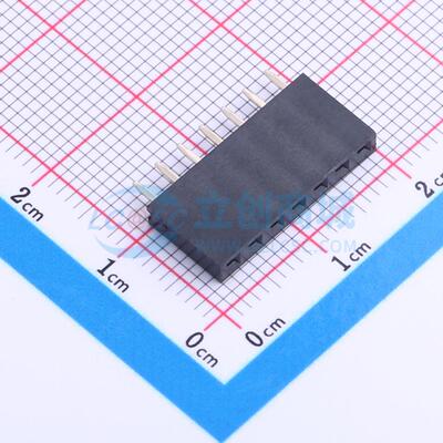 排母 PM254-1-07-Z-8.5 插件,P=2.54mm 1x7P 方孔 电子元器件配单