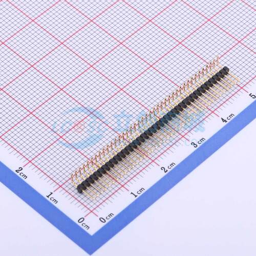 排针 X1311WR-39J-C26D40 弯插,P=1.27mm 1x39P 方针 电子元器件