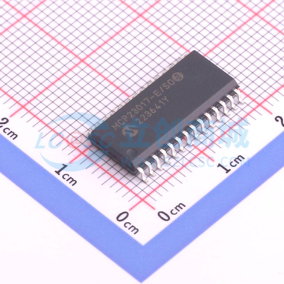 I/O扩展器 MCP23017T-E/SO SOIC-28-300mil 原装 电子元器件配单