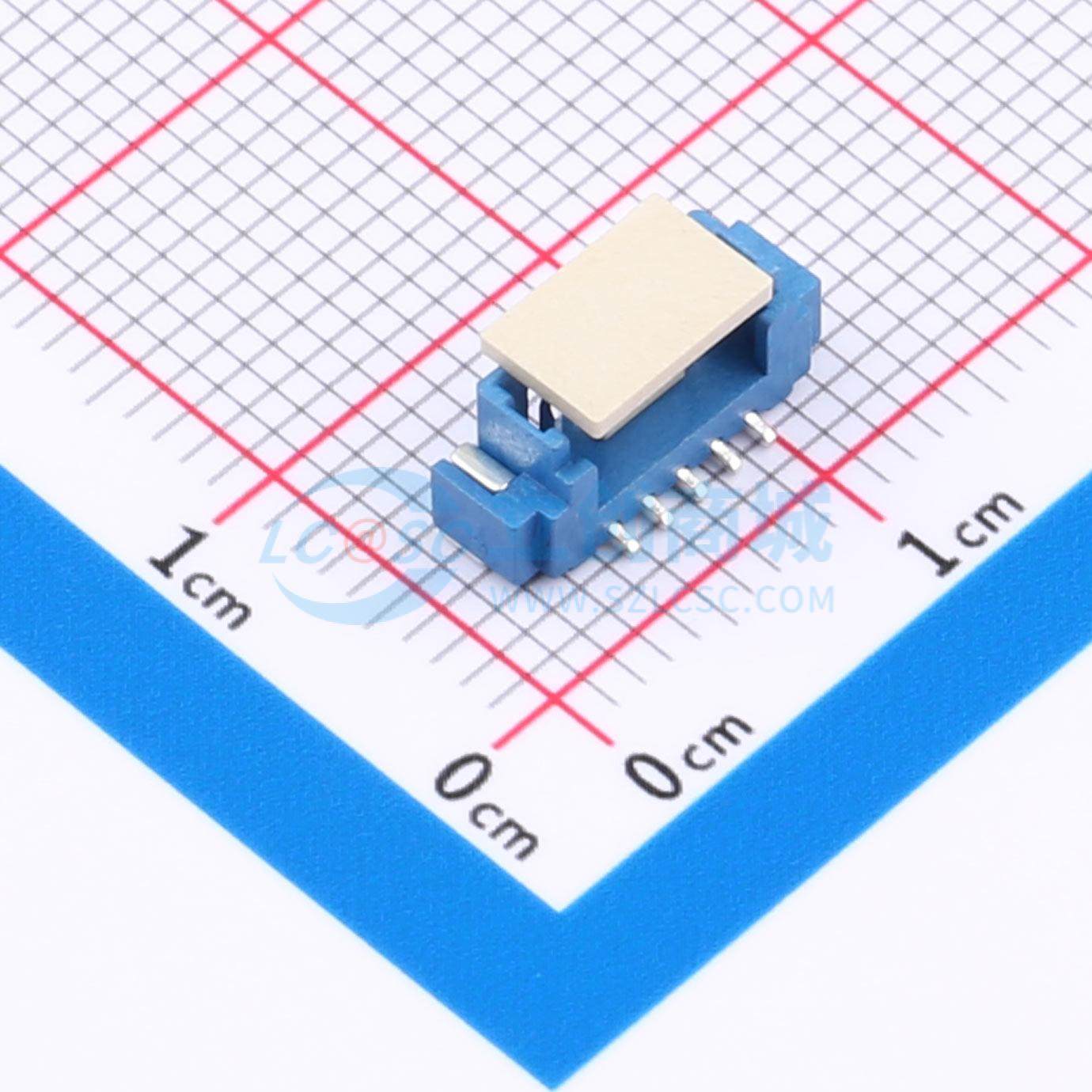 线对板针座 HC-1.25-5PLT-L SMD,P=1.25mm 1x5P 立贴 电子元器件