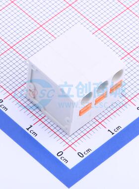 弹簧式接线端子 KF239-5.0-3P 插件,P=5mm 1x3P 5mm 电子元器件