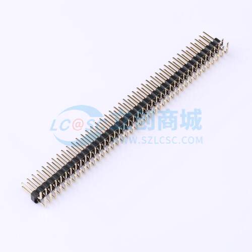 排针 DZ254W-22-80-69 弯插,P=2.54mm 2x40P 方针 电子元器件配单