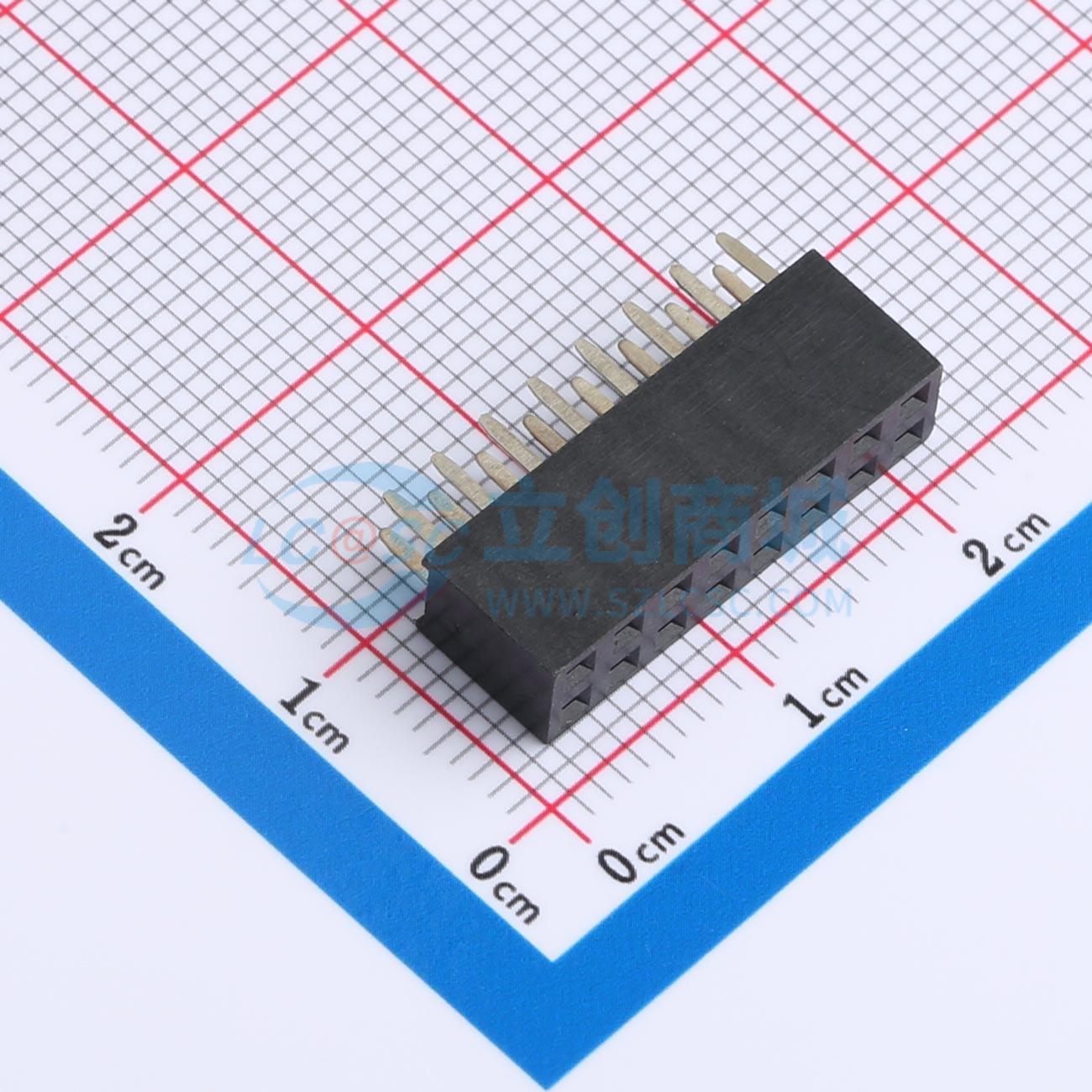 排母 F171-1208A0BSUC1 插件,P=2.54mm 2x8P 双排 电子元器件配单