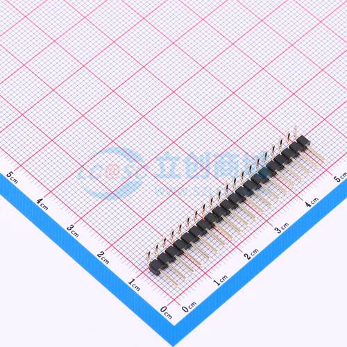 排针 PZ254-1-20-W-2.5-G1 弯插,P=2.54mm 1x20P 方针 电子元器件