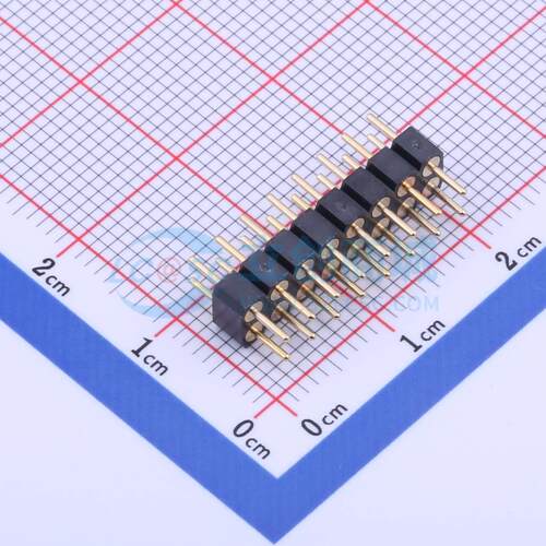 排针 X5521WV-2X08-C35D35-1000 插件,P=2.54mm 2x8P 方针 原装