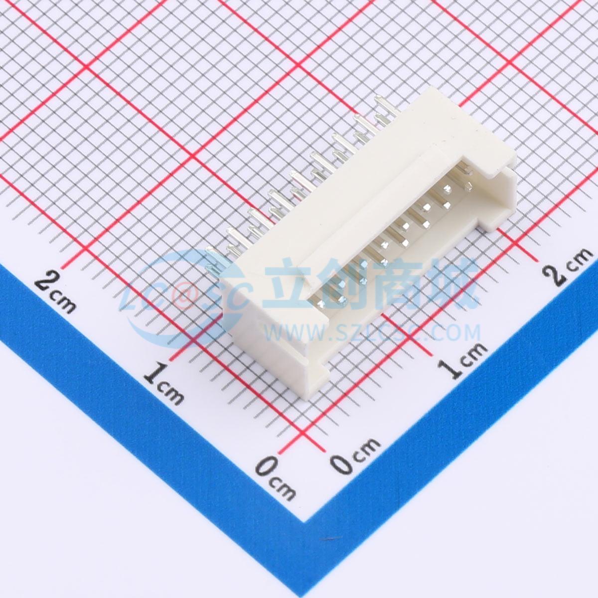 线对板针座 XD-PHB-2*9A 插件,P=2mm 2x9P 直插 电子元器件配单