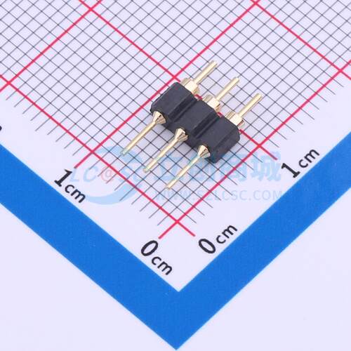 排针 PZ254-1-03-Z-C 插件,P=2.54mm 1x3P 圆针 电子元器件配单