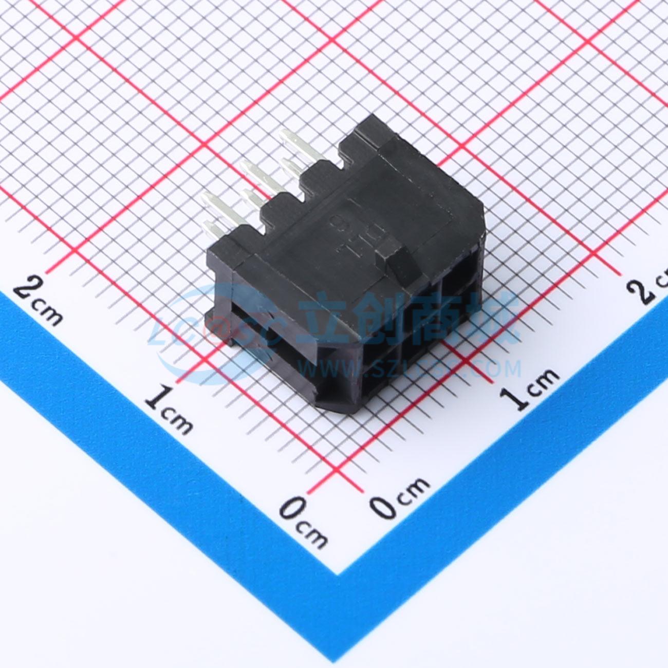 线对板针座 XD-43045-2*3A 插件,P=3mm 2x3P 直插 电子元器件配单