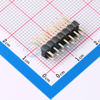 排针 GPHA201-0702A001A1BA 插件,P=2.54mm 2x7P 方针 电子元器件