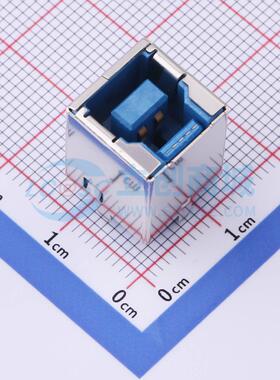 USB连接器 HC-ST-030-10B-L-Z-30-R 插件 镀金30U Type-B 直插 9P