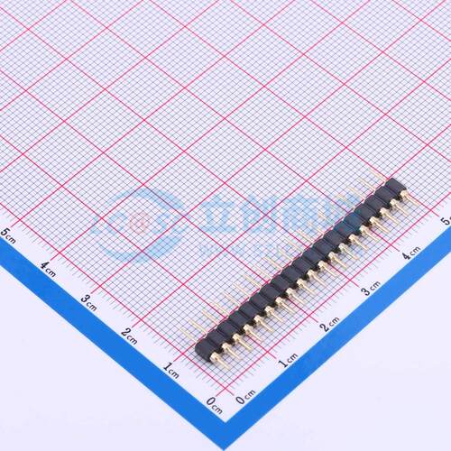 排针 PZ254-1-19-Z-C 插件,P=2.54mm 1x19P 圆针 电子元器件配单