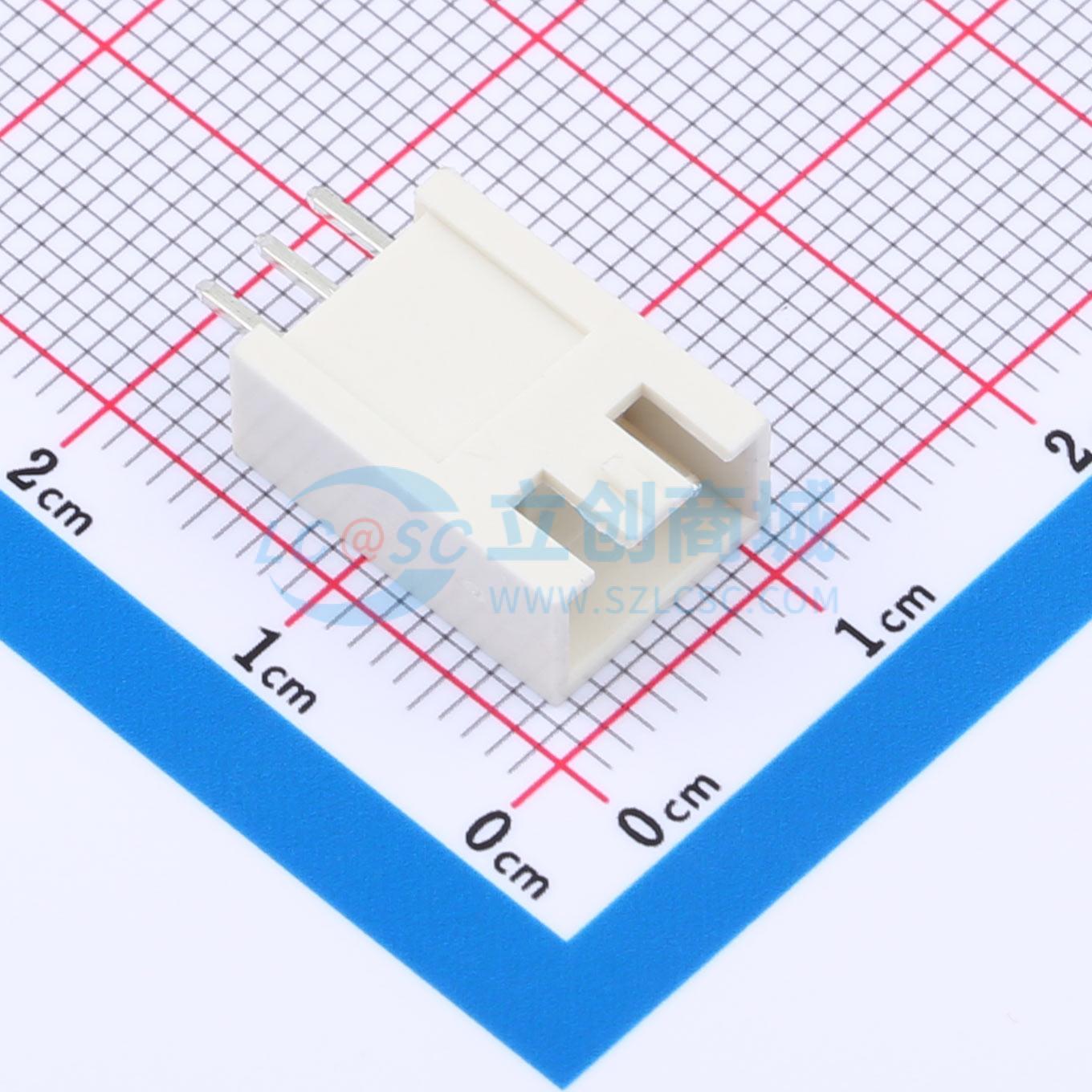 线对板针座 XD-TJC3B-H-3A 插件,P=2.54mm 1x3P 直插 电子元器件