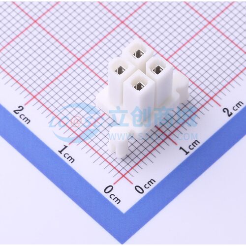 线对板针座 X9357WV-2x02S-N0SW 插件,P=4.2mm 2x2P 直插 原装