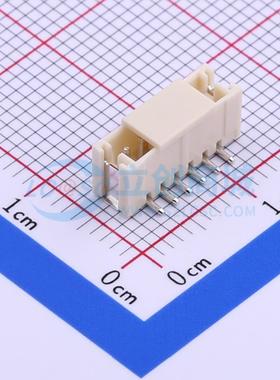 线对板针座 HX15001-6AB SMD,P=1.5mm 1x6P 立贴 电子元器件配单