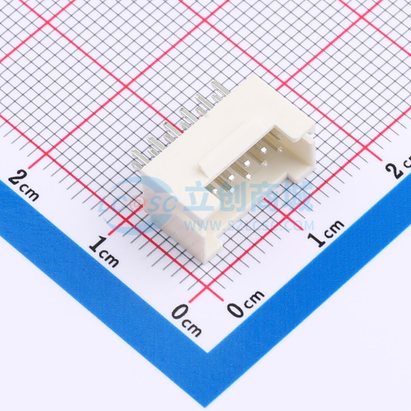 线对板针座 XD-PHB-2*6A 插件,P=2mm 2x6P 直插 电子元器件配单
