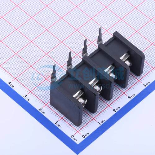 栅栏式接线端子 DBT30R-10.0-4P-BK-P 弯插,P=10mm 两面 1x4P 弯