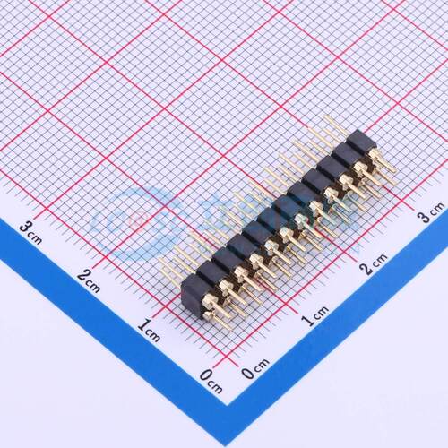 排针 PZ254-2-12-Z-C 插件,P=2.54mm 2x12P 圆针 电子元器件配单