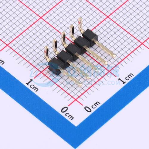 排针 PZ254-1-05-W-2.5-G1 弯插,P=2.54mm 1x5P 方针 电子元器件