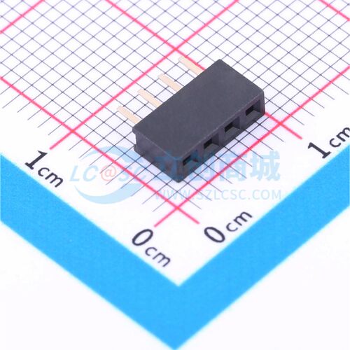排母 PM200-1-04-Z-4.3 插件,P=2mm 1x4P 方孔 电子元器件配单