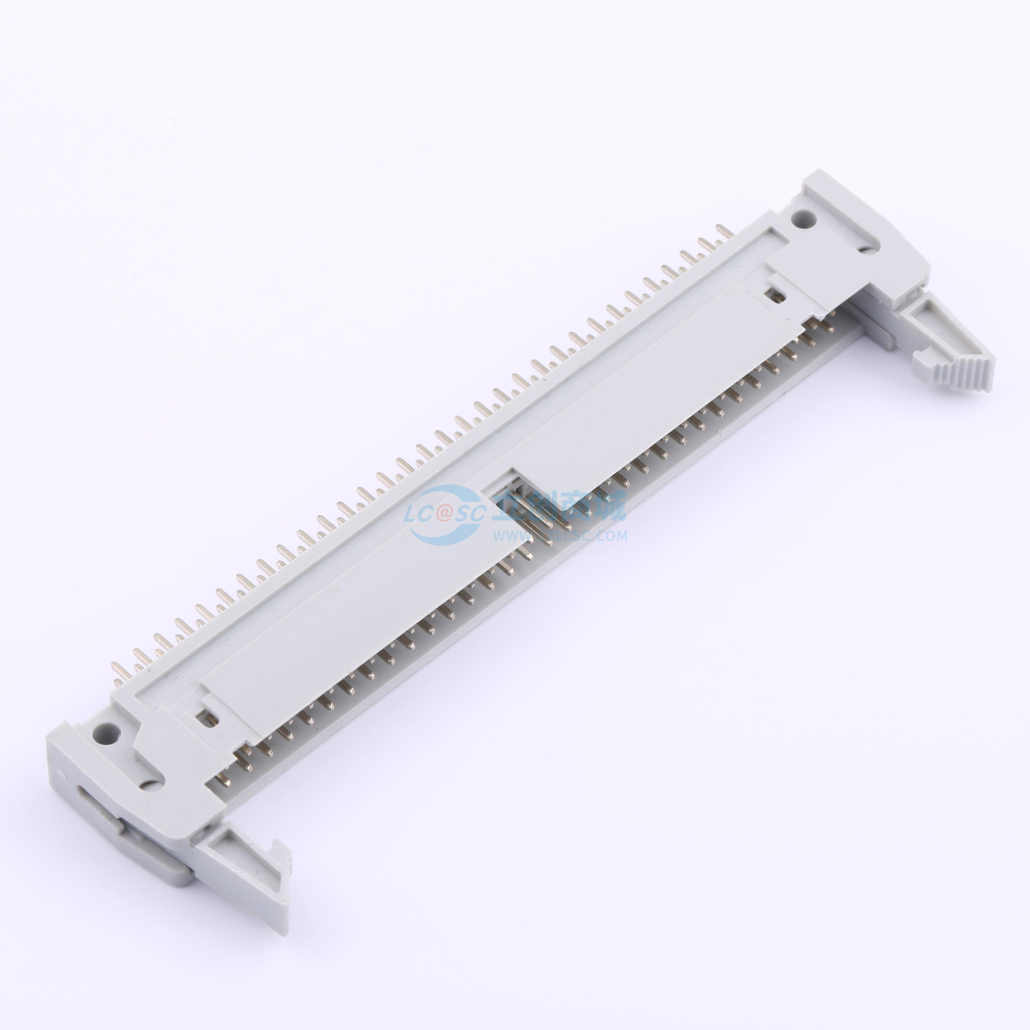 连接器 DS1011-64SBSiA7-B 插件,P=2.54mm 2x32P 牛角扣