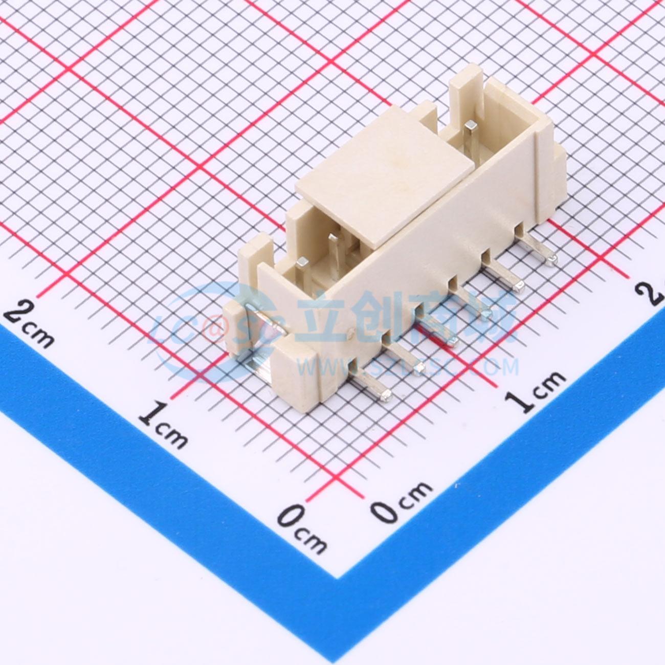 线对板针座 BX-HA2.54-6PLT SMD,P=2.54mm 1x6P 立贴 电子元器件