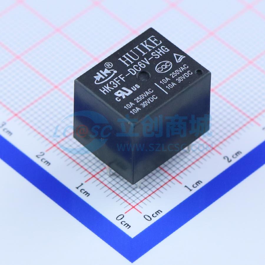 功率继电器 HK3FF-DC6V-SHG 插件,15.5x19mm 原装 电子元器件配单