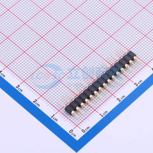 排针 PZ254-1-15-Z-C 插件,P=2.54mm 1x15P 圆针 电子元器件配单