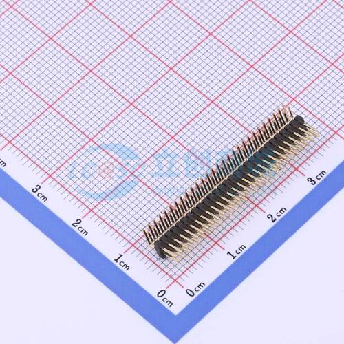 排针 X1321WR-2x28J-C40D18 弯插,P=1.27mm 2x28P 方针 原装正品
