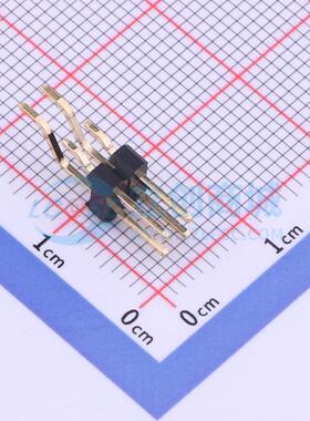 排针 X6521WRS-2x02E-C60D87 SMD,P=2.54mm,卧贴 2x2P 方针 原装