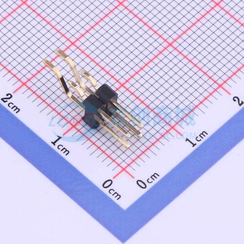 排针 X6521WRS-2x02E-C60D87 SMD,P=2.54mm,卧贴 2x2P 方针 原装