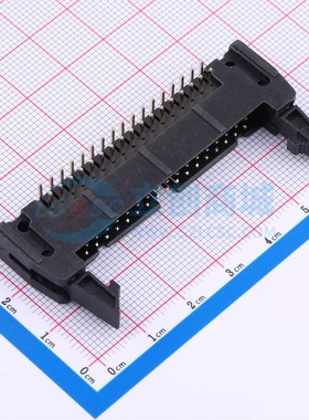 连接器 DS1011-34RBSiB7-B P=2.54mm 2x17P 牛角扣