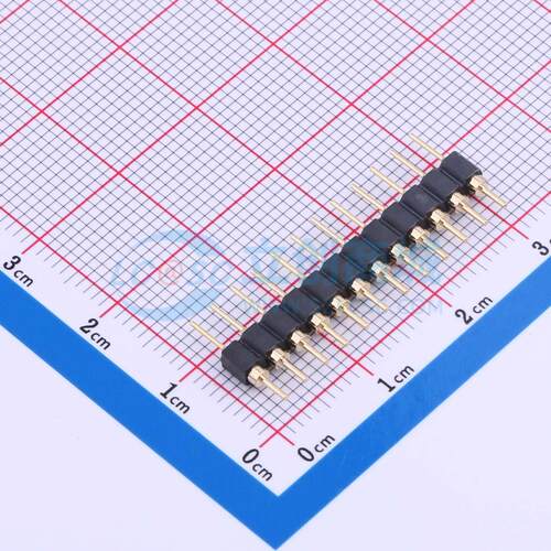 排针 PZ254-1-12-Z-C 插件,P=2.54mm 1x12P 圆针 电子元器件配单