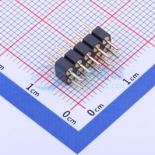 P=2.54mm 2X05 原装 方针 2x5P 插件 1000 C35D35 X5521WV 排针