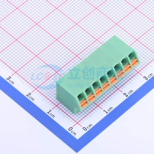 弹簧式接线端子 KF250NH-3.5-8P 插件,P=3.5mm 1x8P 3.5mm 原装