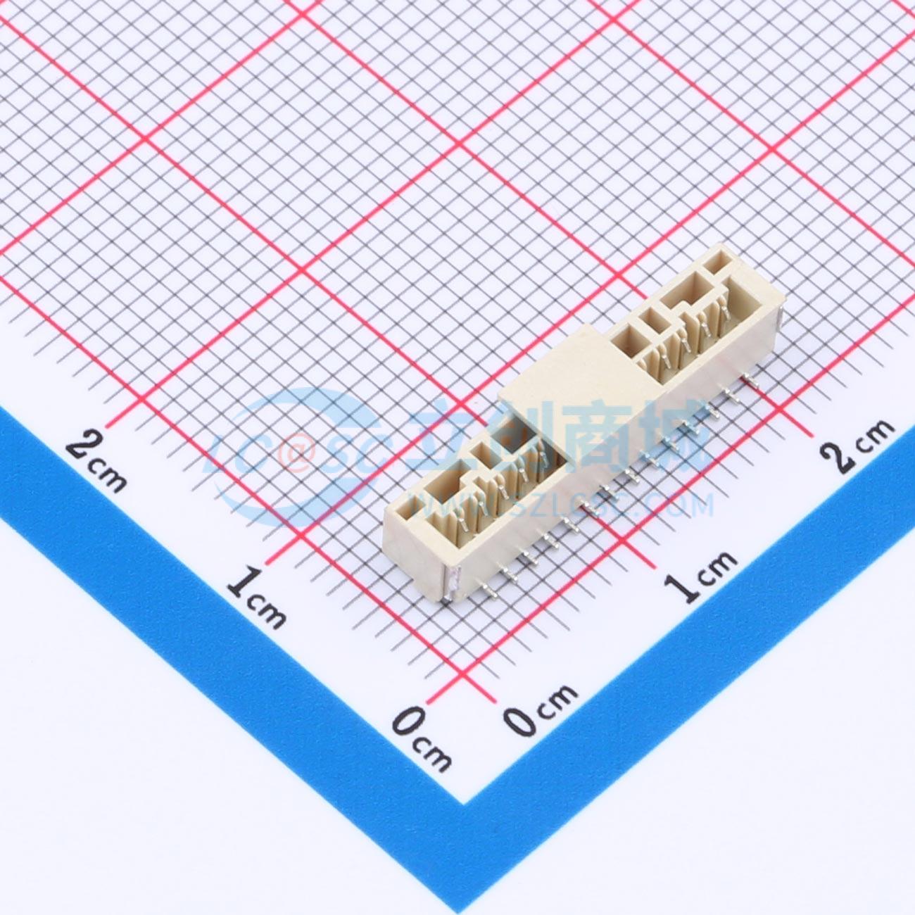 线对板针座 WAFER-GH1.25-14PLB SMD,P=1.25mm 1x14P 立贴 原装
