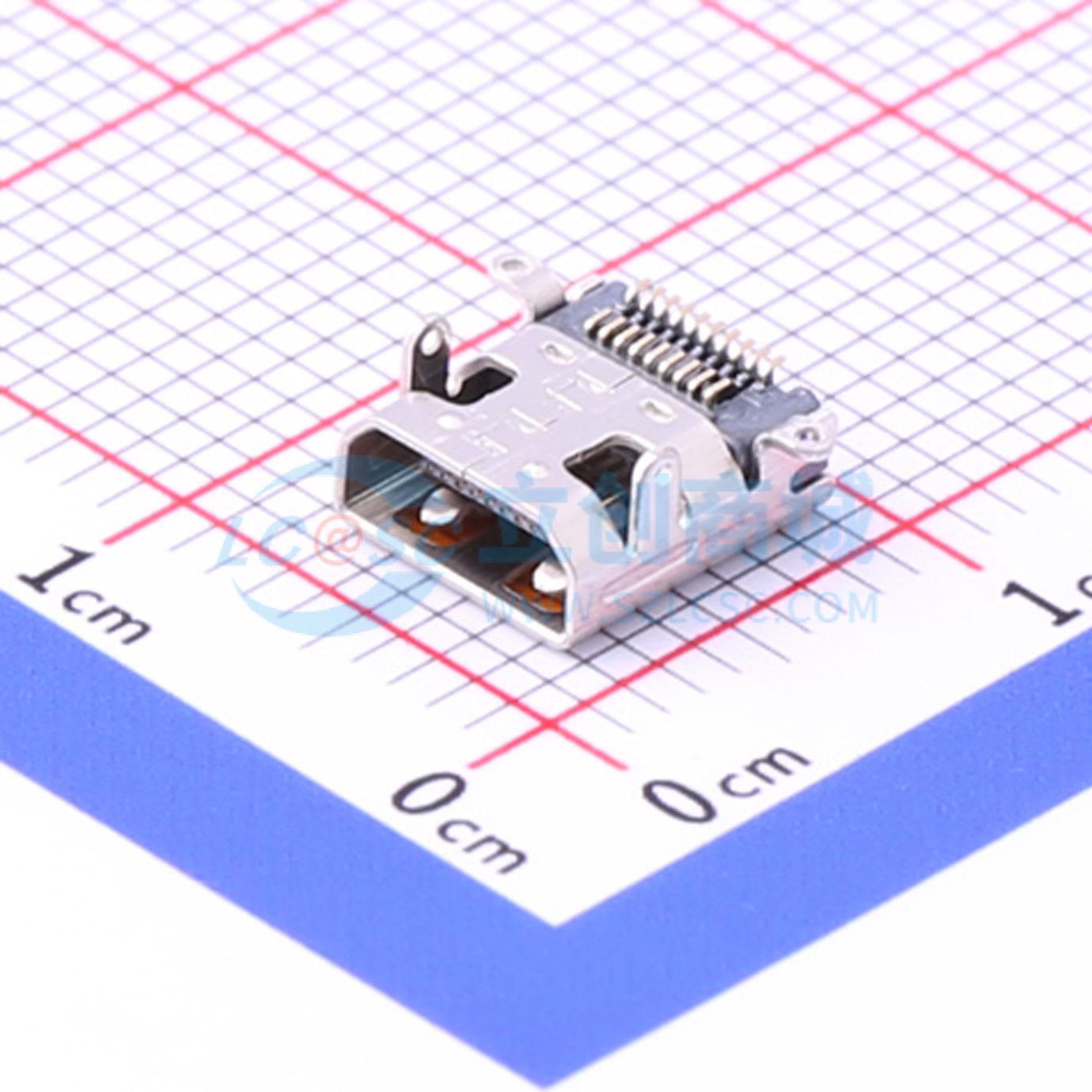 HYC22-HDMID19-890 SMD HDMI 母 19P 卧贴 D-Sub/VGA连接器