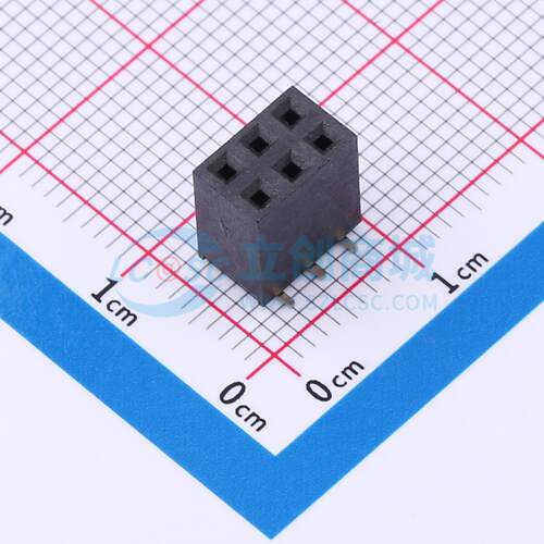 排母 DW254S-22-06-85 SMD,P=2.54mm 2x3P 双排 电子元器件配单