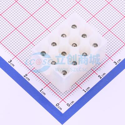 线对板针座 HX63080-12AK 插件,P=6.35mm 3x4P 直插 电子元器件