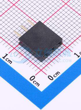 排母 PM254V-11-03-H85 插件,P=2.54mm 1x3P 单排 电子元器件配单